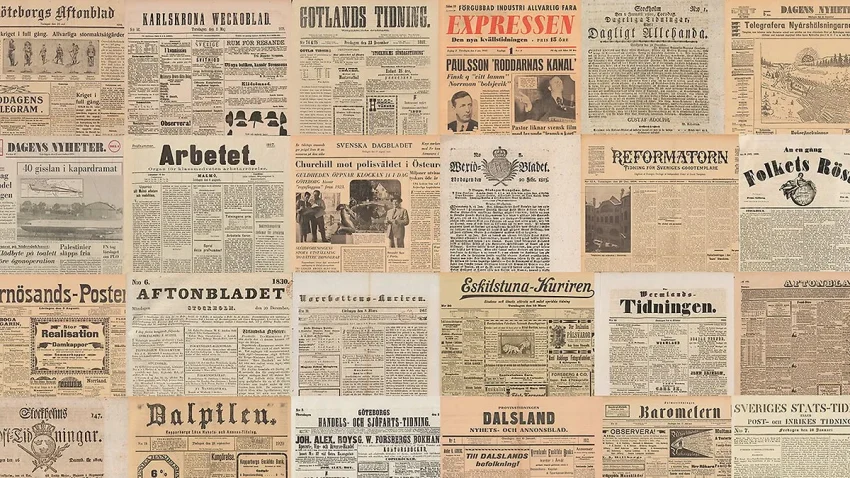 gamla tidningar på nätet