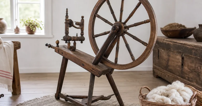 Spinnrock - traditionellt svenskt föremål